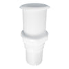 Thru-Hulls Threaded with Hose Barb, White by Lalizas
