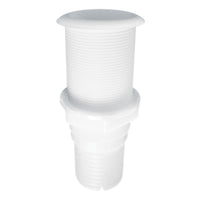 Thru-Hulls Threaded with Hose Barb, White by Lalizas