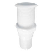 Thru-Hulls Threaded with Hose Barb, White by Lalizas