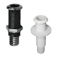 Thru-Hull Threaded with Standard Flange and Hose Barb by Lalizas