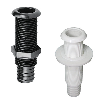 Thru-Hull Threaded with Standard Flange and Hose Barb by Lalizas