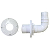 Thru-Hulls Elbow 90º with Hose Barb and Screw Flange by Lalizas