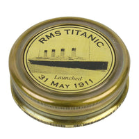 Brass RMS Titanic Tribute Compass