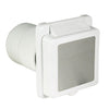 Inlet, 50A 125/250V, Square, White