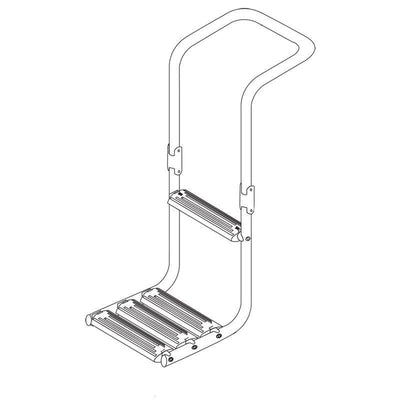 Immersed platform ladder, Inox 316 by Lalizas