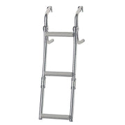 Foldable Ladder for Narrow Transom, 2+1 Steps,Inox 316 by Lalizas
