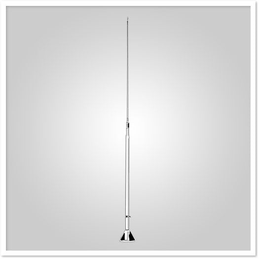 HF Antenna 7.0m 2 sections, 1"-14 Chrome Check Mount Needed