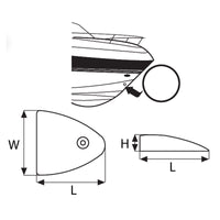 Ventilation Clam Shell Cover, PA , White by Lalizas