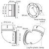 Ventilator Connector Ø 102mm by Lalizas