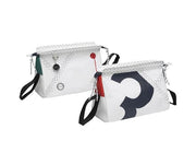 Sea Shell Sailcloth Toiletry Bag - Navy Blue Detail