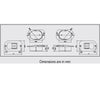 FOS LED 12 Set Port & Starboard Light side recessed mount 112.5o by Lalizas