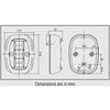 FOS LED 20 Stern light, side mount 135ο by Lalizas