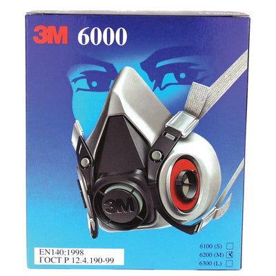 3M 6000 SERIES LOW MAINTANENCE FULL FACE MASK LARGE
