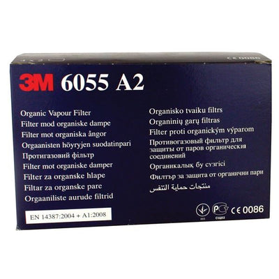3M 6055 A2/CLASS 2 GAS & VAPOUR FILTERS Pack of 8