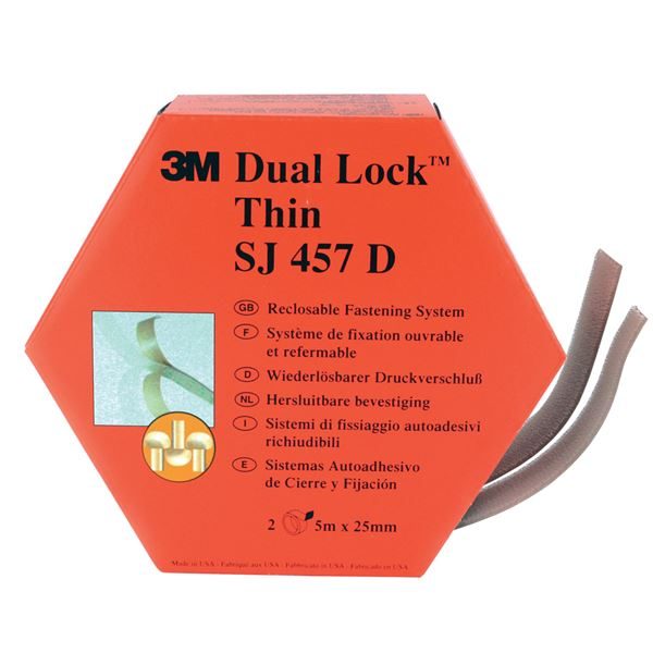 3M DUAL LOCK CHANDLERY PACK H.PERF CLEAR 25mm X 5M (Minimum Order Quantity - 4)