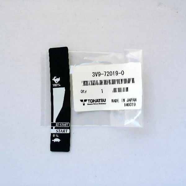 3V9-72019-0 Throttle Decal (also Supersedes 3H8-72019-0)