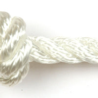 White 3 Strand Polyester Rope - 100m Reel