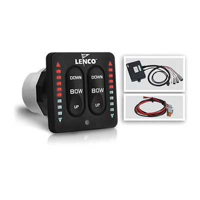 Lenco LED Indicator Two-Piece Single Tactile Switch Kit (12V / 24V)