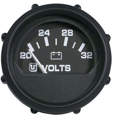 Uflex Voltmeter 18-32V DC Gauge Black