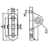 Uflex SP10 Black Gas Spring Bracket Zinc Plated Steel Stud