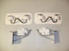 PVC Snap Davit Kit Transom Mount White Pads