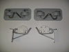 Rubber Snap Davit Kit Transom Mount Grey Pads