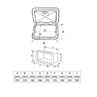 TOP LINE Storage Hatches (270 x 375mm) by Lalizas