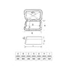 CLASSIC Hatches with Storage Bag (355 x 600mm) by Lalizas