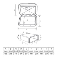 Storage Hatches for VHF/RadioCD by Lalizas