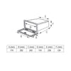 Storage Hatch for VHF/General Use with Chromed Handle by Lalizas