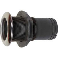 Seaflow Plastic Skin Fitting with Stainless Steel Cap (51mm Hose Tail)  403727 - ChasNewensMarine