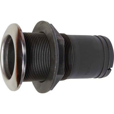 Seaflow Plastic Skin Fitting with Stainless Steel Cap (51mm Hose Tail)  403727 - ChasNewensMarine