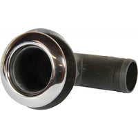 Seaflow 90° Skin Fitting with Stainless Steel Cap (38mm Hose Tail)  403736 - ChasNewensMarine