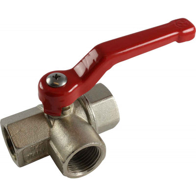 Maestrini Brass Full Bore L Port Valve (1/2