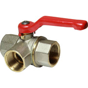 Maestrini Brass Full Bore L Port Valve (3/4" BSP)  405424