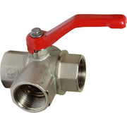 Maestrini Brass Full Bore L Port Valve (1" BSP)