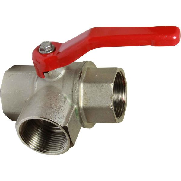 Maestrini Brass Full Bore T Port Valve (1-1/4" BSP)