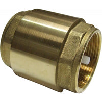 Maestrini Brass Inline Spring Check Valve (Female / 1-1/2" BSP)  406607 - ChasNewensMarine