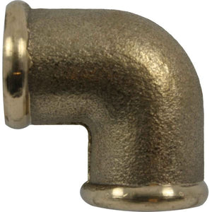 Maestrini Brass Compact 90 Degree Elbow (Female Ports / 1/4" BSP)  407001