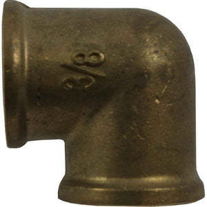 Maestrini Brass Compact 90 Degree Elbow (Female Ports / 3/8" BSP)  407002