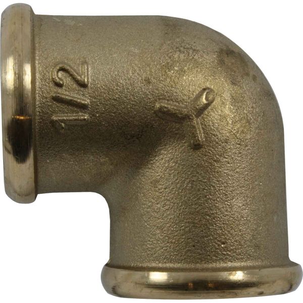 Maestrini Brass Compact 90 Degree Elbow (Female Ports / 1/2" BSP)  407003