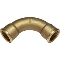 Maestrini Brass Swept 90 Degree Elbow (Female Ports / 1/2" BSP)