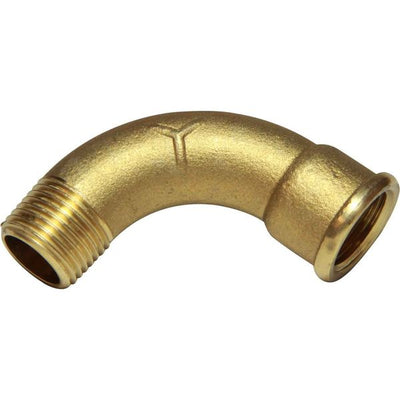 Maestrini Brass Swept 90 Degree Elbow (Male/Female / 1/2