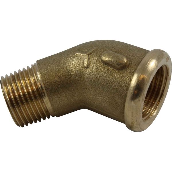 Maestrini Brass Compact 45 Degree Elbow (3/8" BSP Male/Female)