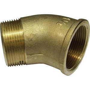 Maestrini Brass Compact 45 Degree Elbow (1-1/2" BSP Male/Female)