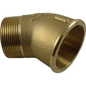 Maestrini Brass Compact 45 Degree Elbow (2" BSP Male/Female)