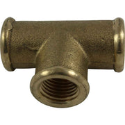 Maestrini Brass Equal Tee Fitting (1/4" BSP Female)