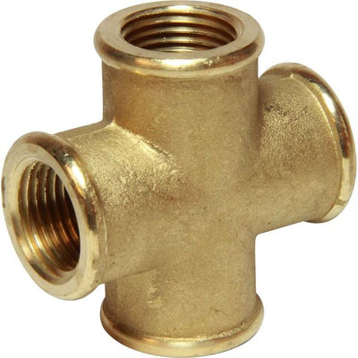 Maestrini Brass Equal Cross Fitting (1/2