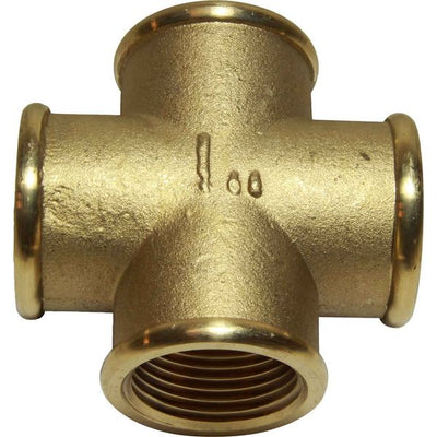 Maestrini Brass Equal Cross Fitting (1