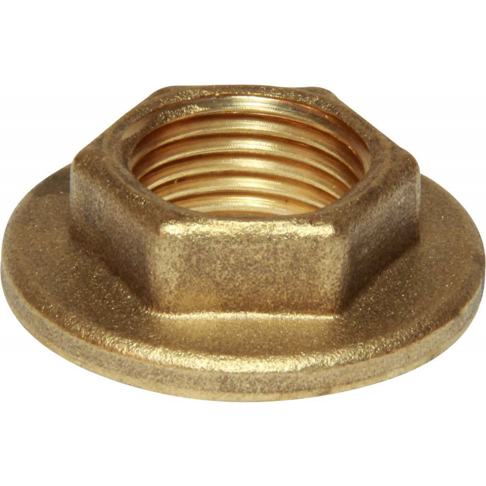 Maestrini Brass Flanged Lock Nut (1/2" BSP Female)  407323 - ChasNewensMarine